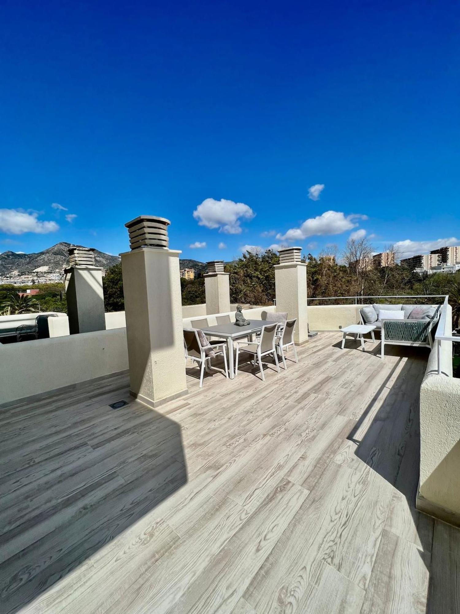 Luxury Sea View Large Terrace Benalbeach Apartment